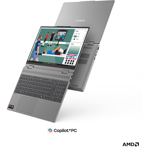 Lenovo IdeaPad 5 2-in-1 15AGP11 (83UM0029GE), Notebook (grau, AMD Ryzen AI 5 430, AMD Radeon 840M, 16 GB DDR5, 512 GB (512 GB SSD), Windows 11 Home) - Bild 14