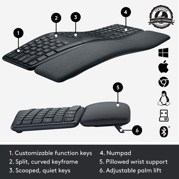 Logitech ERGO K860, Tastatur - Bild 6