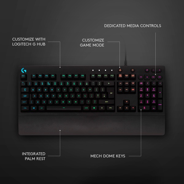 Logitech G213 Prodigy, Gaming-Tastatur - Bild 6