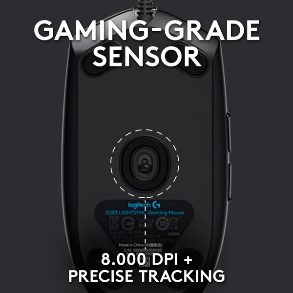 Logitech Gaming G203 LIGHTSYNC, Gaming-Maus - Bild 3