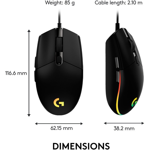 Logitech Gaming G203 LIGHTSYNC, Gaming-Maus - Bild 8