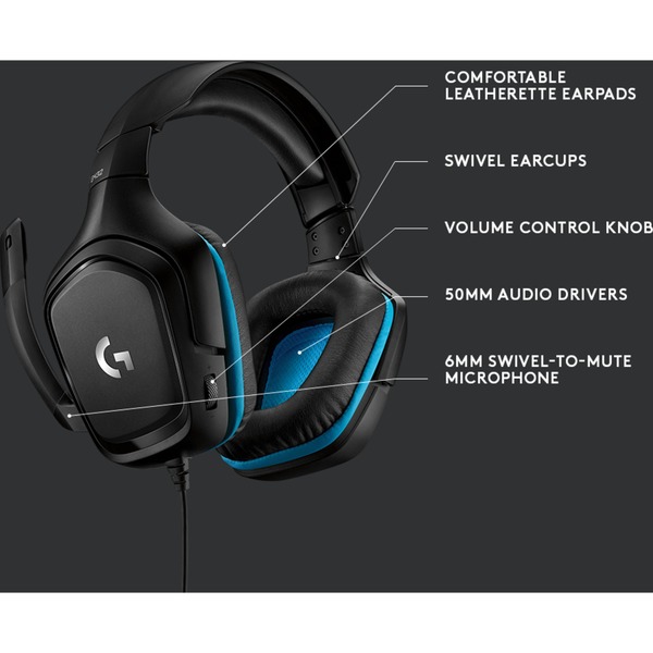 Logitech Gaming G432 Gaming Headset, Gaming-Headset - Bild 10