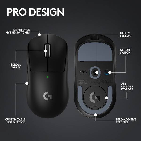 Logitech Gaming PRO X SUPERLIGHT 2, Gaming-Maus - Bild 7