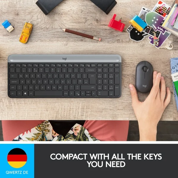 Logitech MK470 Slim Combo, Desktop-Set - Bild 2