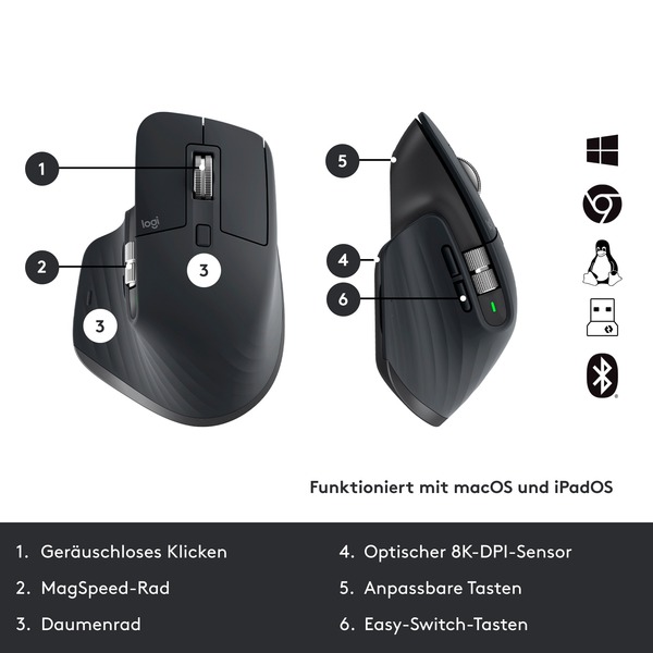 Logitech MX Keys Combo for Business Gen 2, Desktop-Set - Bild 7