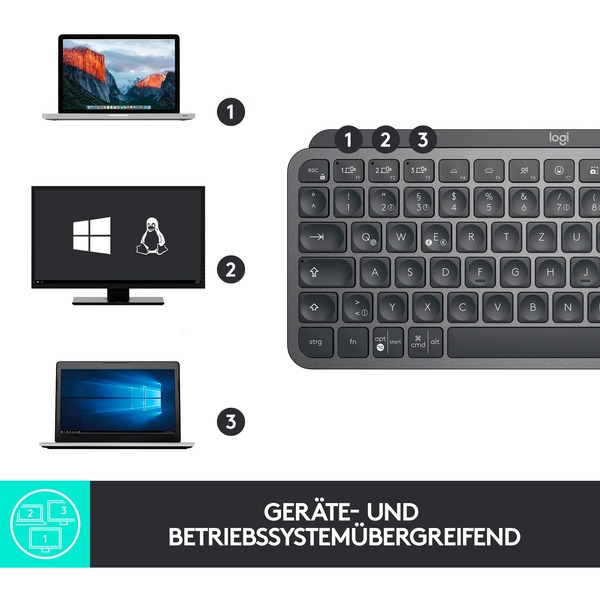 Logitech MX Keys Mini for Business , Tastatur - Bild 8