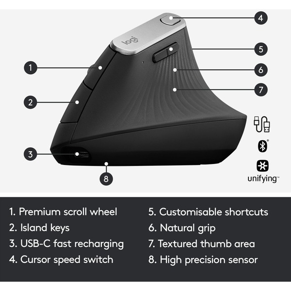 Logitech MX Vertical, Maus - Bild 6