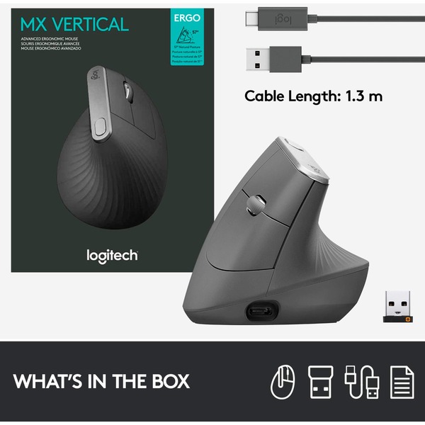 Logitech MX Vertical, Maus - Bild 9