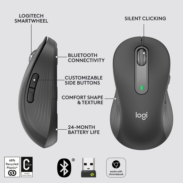 Logitech Signature M650 L Left Wireless, Maus - Bild 7