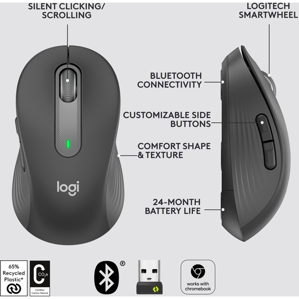 Logitech Signature M650 L Wireless, Maus - Bild 8