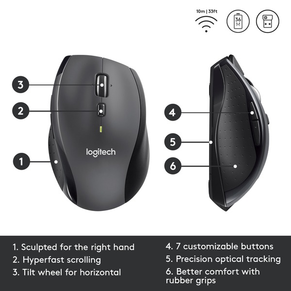 Logitech Wireless Mouse M705, Maus - Bild 6