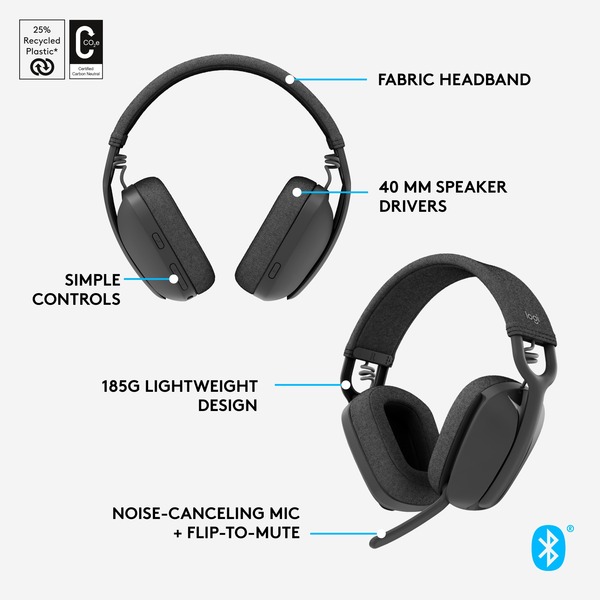Logitech Zone Vibe 100, Headset - Bild 7
