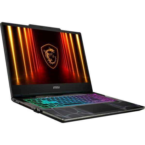 MSI Cyborg 15 B13WFKG-1095NN, Gaming-Notebook (schwarz/transparent, Intel® Core™ i5-13420H, NVIDIA GeForce RTX 5060, 16 GB DDR5, 512 GB (512 GB SSD), Windows 11 Home)
