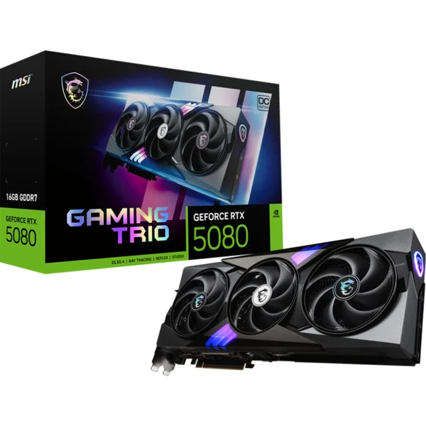 MSI GeForce RTX 5080 GAMING TRIO OC, Grafikkarte