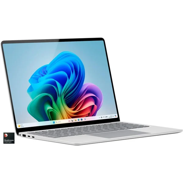 Microsoft Surface Laptop 7 Copilot+PC, Notebook (platin, Qualcomm Snapdragon X Elite X1E-80-100, Qualcomm Adreno GPU, 16 GB LPDDR5X, 512 GB (512 GB SSD), Windows 11 Home)