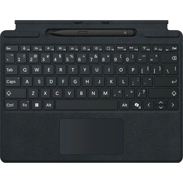Microsoft Surface Pro Keyboard mit Slim Pen, Tastatur (schwarz, DE-Layout, für Surface Pro (11. Edition)/10 for Business/9/8)