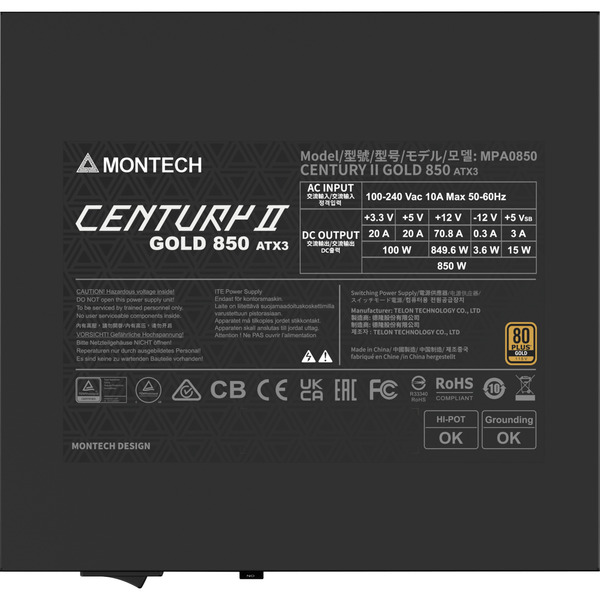 Montech CENTURY II 850, PC-Netzteil - Bild 7