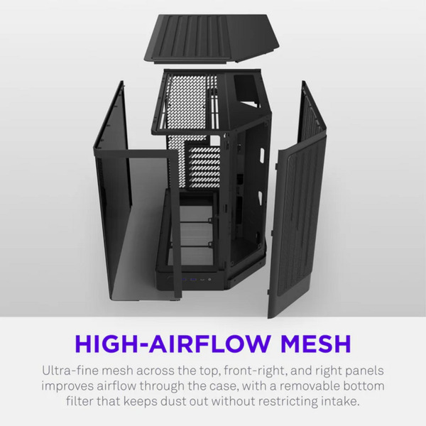 NZXT H6 RGB+ ( 2026 ) All Black, Tower-Gehäuse - Bild 5