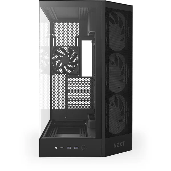 NZXT H9 Flow RGB , Tower-Gehäuse (schwarz (matt), Tempered Glass x 2) - Bild 2