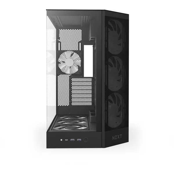NZXT H9 Flow RGB+ , Tower-Gehäuse (schwarz (matt), Temperd Glass x 2) - Bild 2