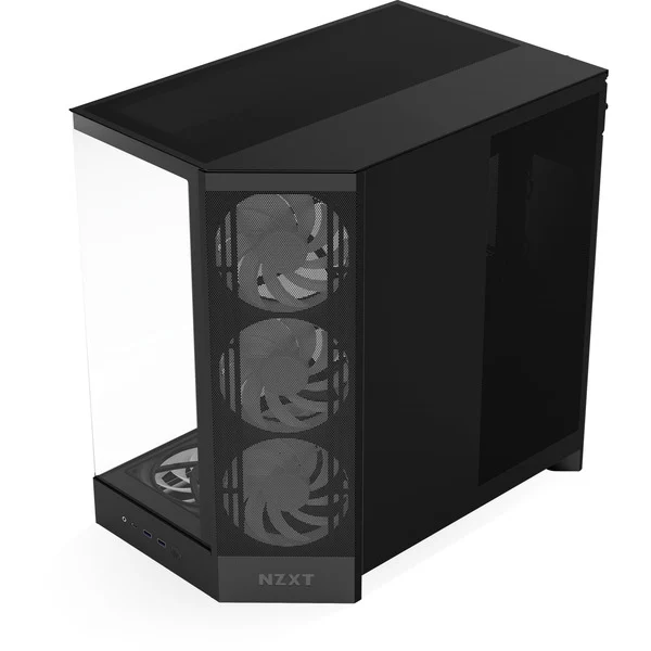 NZXT H9 Flow RGB+ , Tower-Gehäuse (schwarz (matt), Temperd Glass x 2) - Bild 3