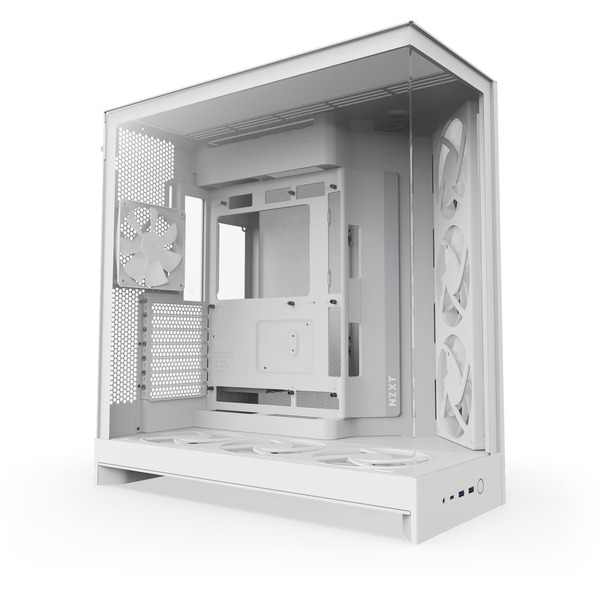 NZXT H9 Flow RGB+ , Tower-Gehäuse (weiß (matt), Temperd Glass x 2) - Bild 5