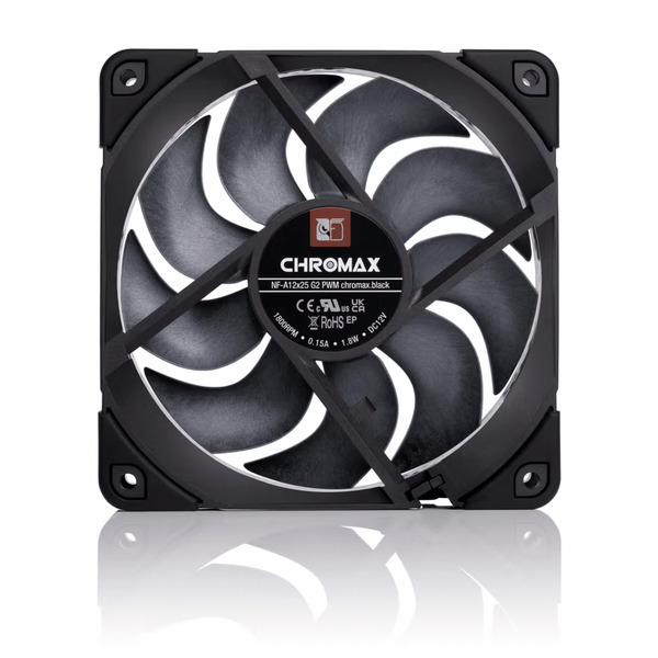 Noctua NF-A12x25 G2 PWM chromax.black, Gehäuselüfter - Bild 2