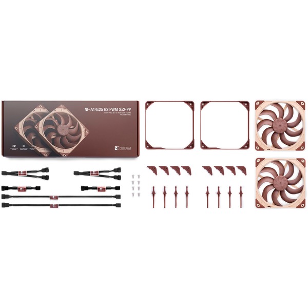 Noctua NF-A14x25 G2 PWM Sx2-PP, Gehäuselüfter - Bild 4