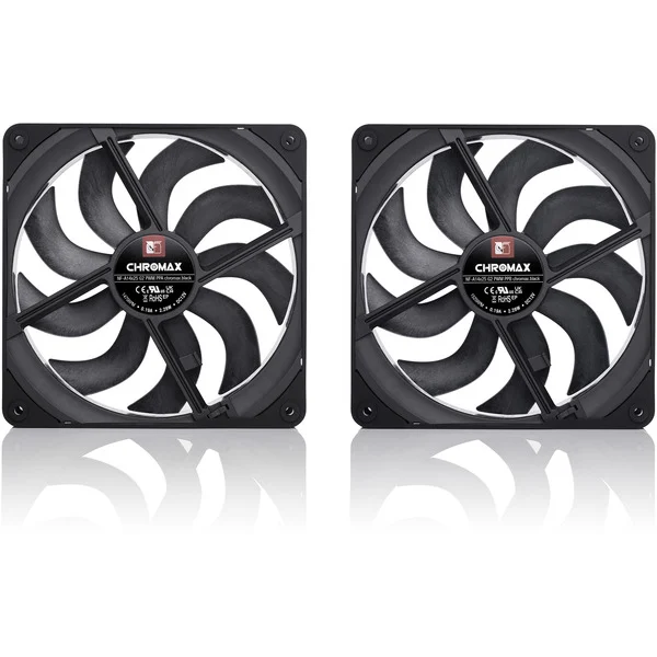 Noctua NF-A14x25 G2 PWM Sx2-PP chromax.black, Gehäuselüfter - Bild 2