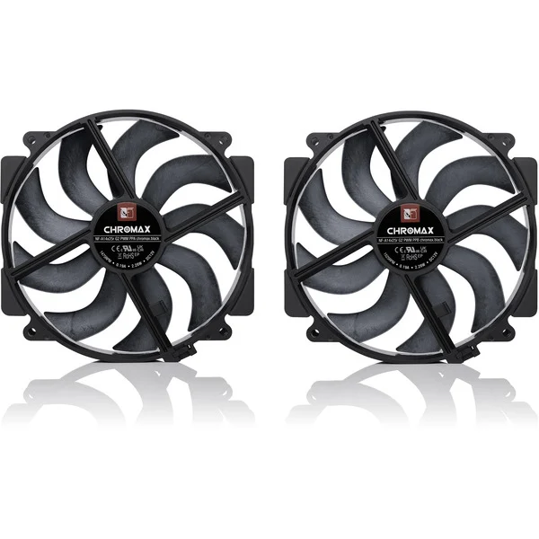 Noctua NF-A14x25r G2 PWM Sx2-PP chromax.black, Gehäuselüfter - Bild 2