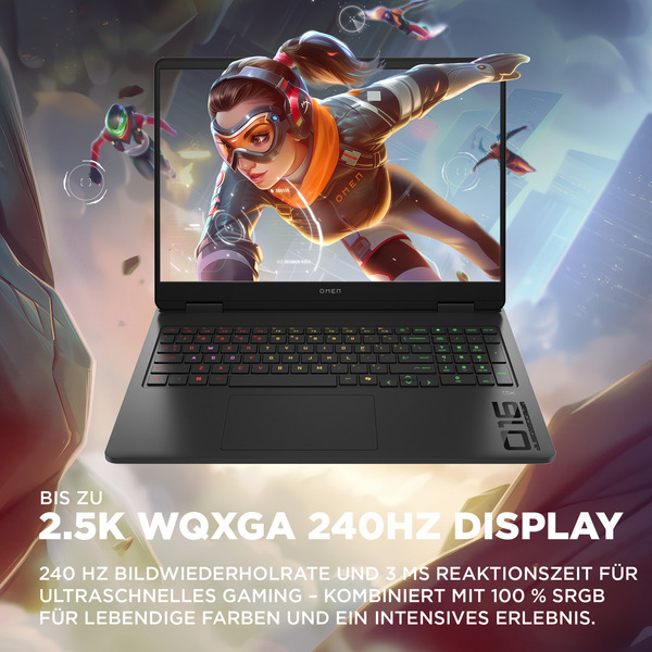 OMEN 16-ap0192ng, Gaming-Notebook (schwarz, AMD Ryzen 9 8940HX, NVIDIA GeForce RTX 5070, 16 GB DDR5, 1 TB (1 TB SSD), ohne Betriebssystem) - Bild 12