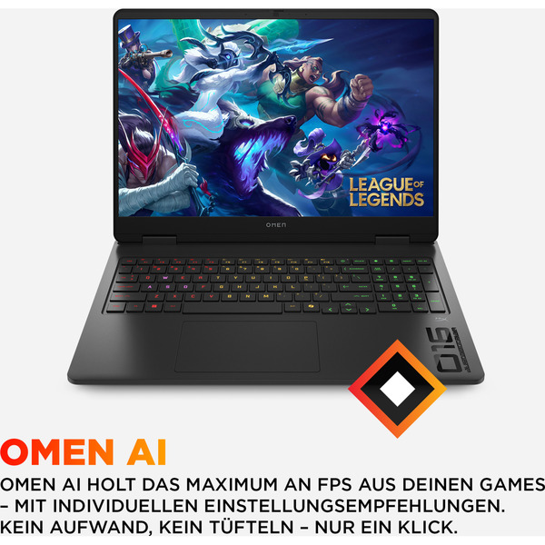OMEN 16-ap0192ng, Gaming-Notebook (schwarz, AMD Ryzen 9 8940HX, NVIDIA GeForce RTX 5070, 16 GB DDR5, 1 TB (1 TB SSD), ohne Betriebssystem) - Bild 15