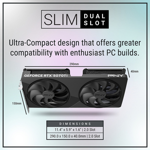 PNY GeForce RTX 5070 Ti Slim OC, Grafikkarte - Bild 15