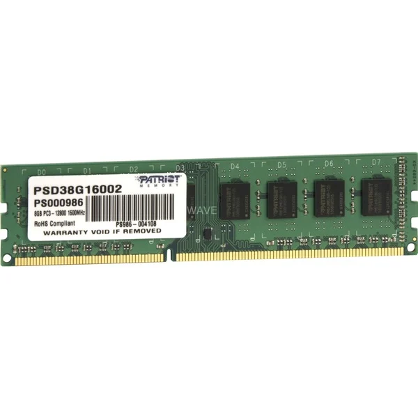 Patriot DIMM 8 GB DDR3-1600 , Arbeitsspeicher