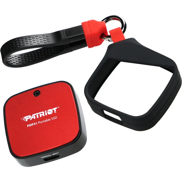 Patriot PDP31 Portable SSD 500 GB, Externe SSD (schwarz/rot, USB-C 3.2 Gen 2 (10 Gbit/s)) - Bild 2