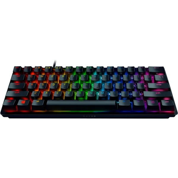 Razer Huntsman Mini, Gaming-Tastatur (schwarz, DE-Layout, Razer Clicky Optical (Purple)) - Bild 3