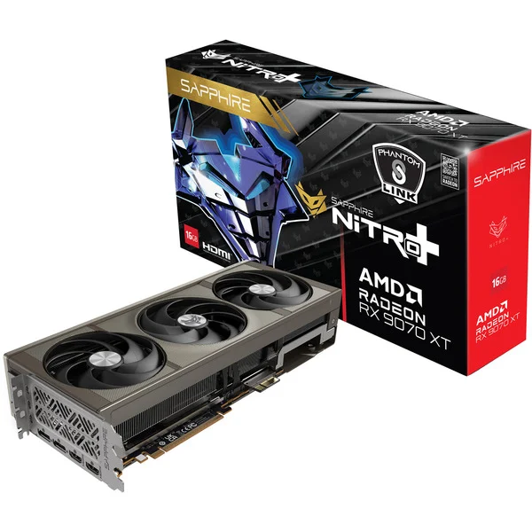 SAPPHIRE Radeon RX 9070 XT Nitro+ Phantom Link OC, Grafikkarte