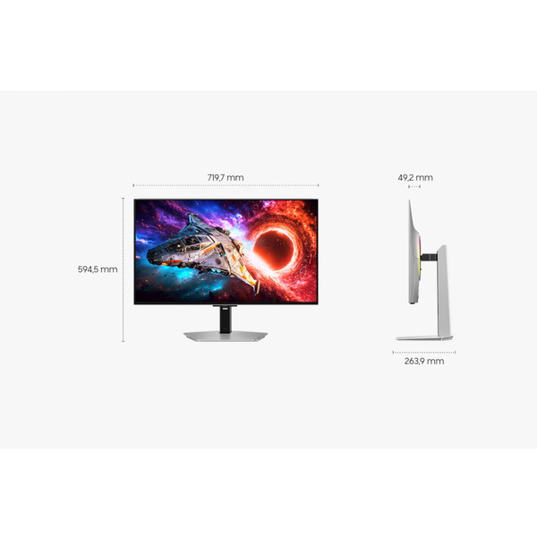 Samsung Odeyssey OLED G8 S32HG800SUX, Gaming-Monitor (80.3 cm (32 Zoll), silber, UltraHD/4K, DP, HDMI, USB-C, USB-Hub, 240Hz Panel) - Bild 16