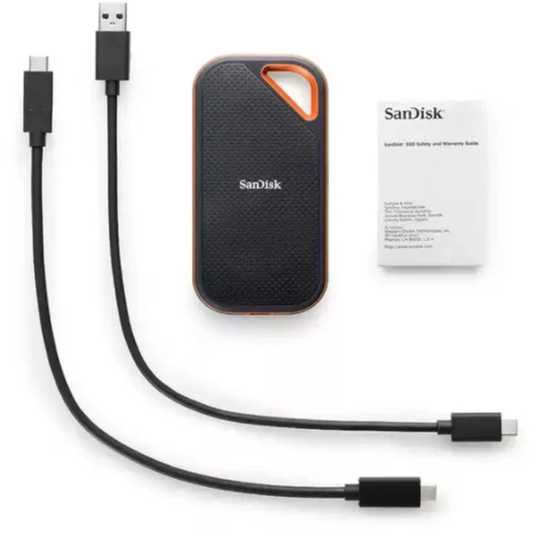 SanDisk Extreme PRO Portable SSD V2 4 TB, Externe SSD (schwarz/orange, USB-C 3.2 Gen 2x2 (20 Gbit/s)) - Bild 3