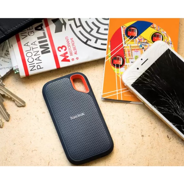 SanDisk Extreme Portable SSD V2 4 TB, Externe SSD (schwarz/orange, USB-C 3.2 Gen 2 (10 Gbit/s)) - Bild 5