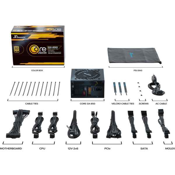 Seasonic CORE GX-850-V2 850W, PC-Netzteil - Bild 9