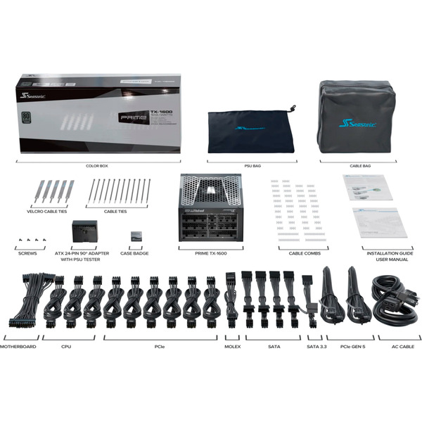 Seasonic PRIME TX-1600, PC-Netzteil - Bild 7