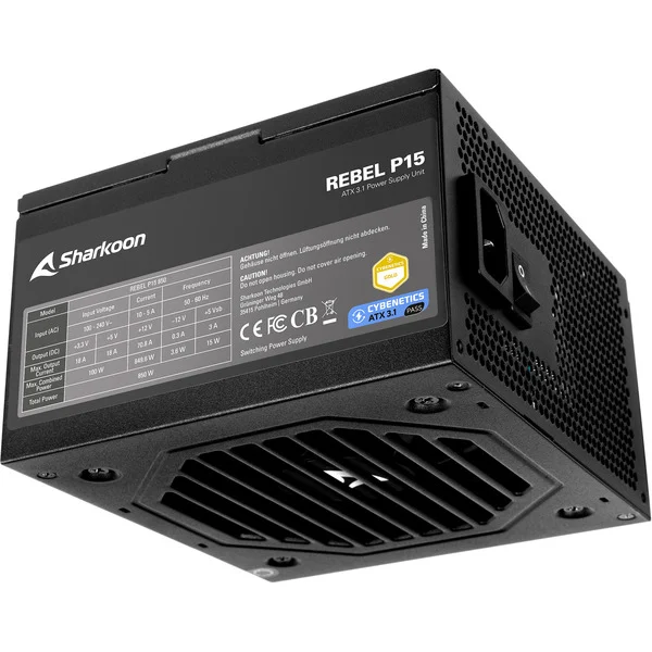 Sharkoon Rebel P15 850, PC-Netzteil - Bild 3