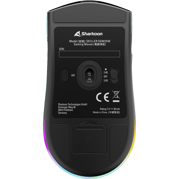 Sharkoon SKILLER SGM25W Ocean , Gaming-Maus - Bild 9