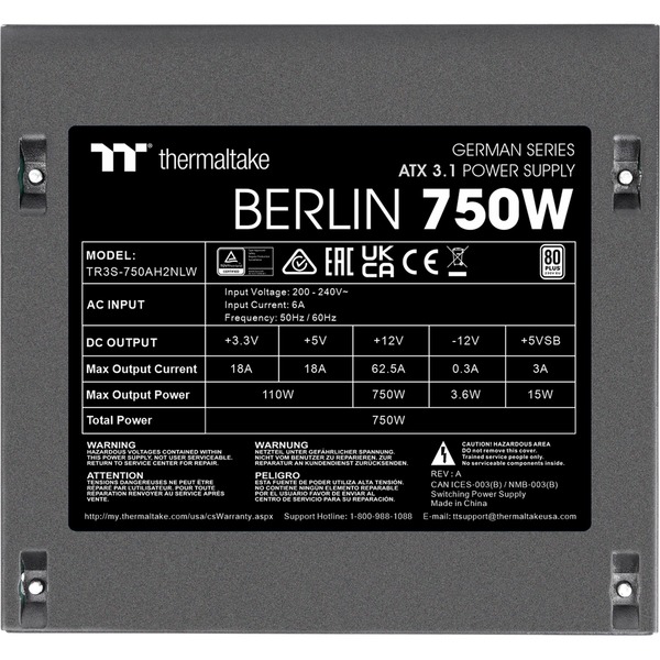 Thermaltake BERLIN 750W ATX3.1, PC-Netzteil - Bild 7