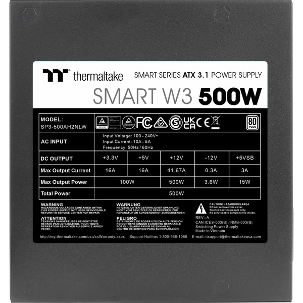 Thermaltake Smart W3 0500W, PC-Netzteil - Bild 4