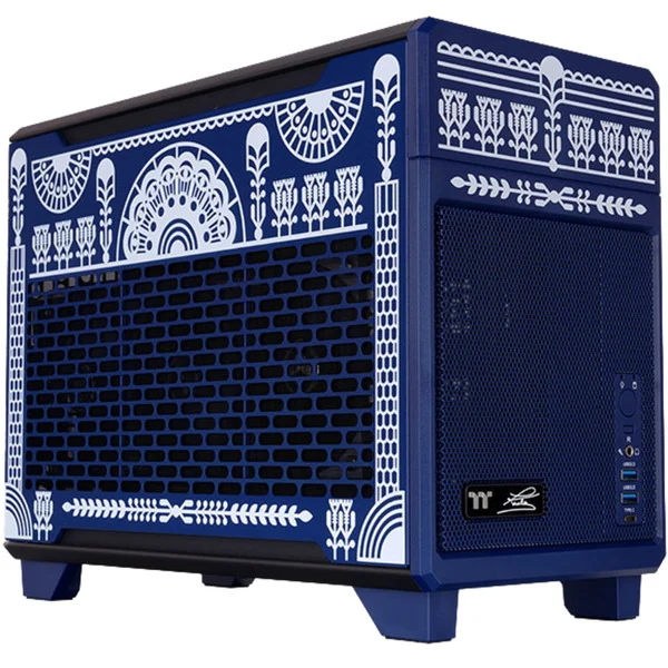 Thermaltake TR100 Koralie Edition Cobalt Blue, Tower-Gehäuse