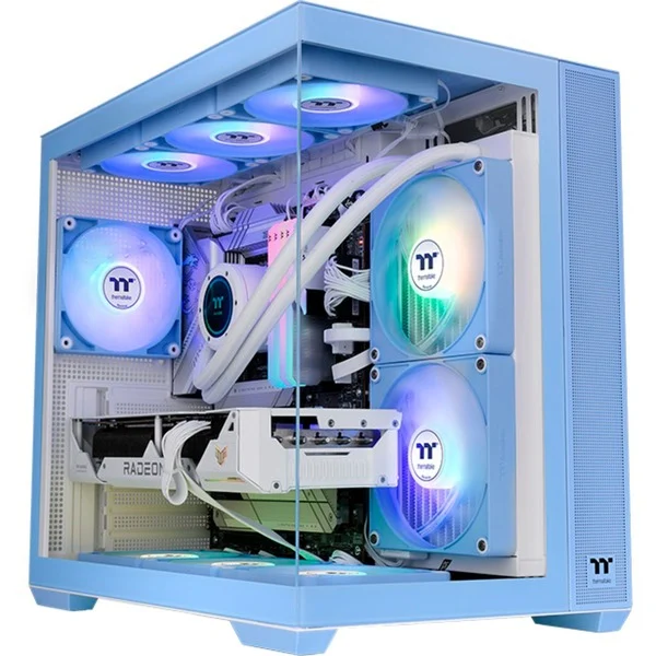 Thermaltake View 380 TG ARGB Hydrangea Blue, Tower-Gehäuse