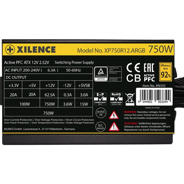 Xilence Gaming Gold 750W ARGB, PC-Netzteil - Bild 9