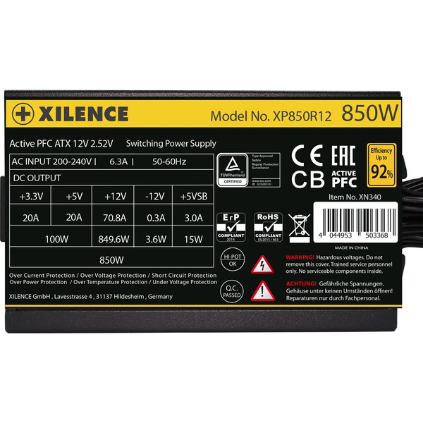 Xilence Gaming Gold 850W, PC-Netzteil - Bild 6
